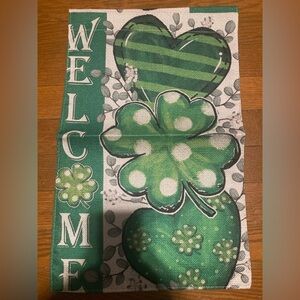 Garden Flag St. Patrick's Day 12” x 18” NWOT
